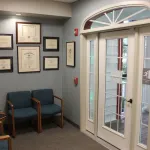 Front entrance interior photo of Newton PA oral surgery practice Oral & Maxillofacial Surgery Center