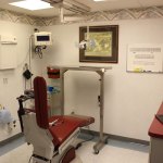 Interior oral surgery practice photo: Patient chair & treatment room at Oral & Maxillofacial Surgery Center in Warminster PA