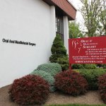 Exterior photo of oral surgery practice sign: Oral & Maxillofacial Surgery Center in Warminster PA