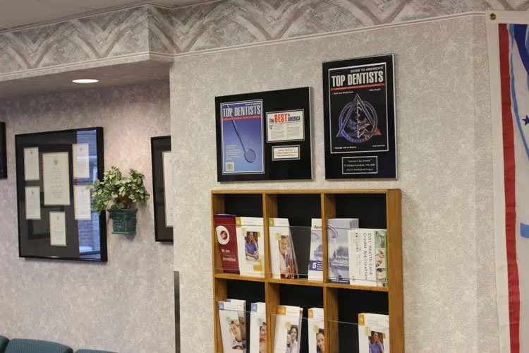 Interior oral surgery practice photo: Reception wait room for Oral & Maxillofacial Surgery Center in Warminster PA