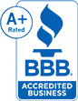 A+ Rating By The Better Business Bureau As of 03/11/21
