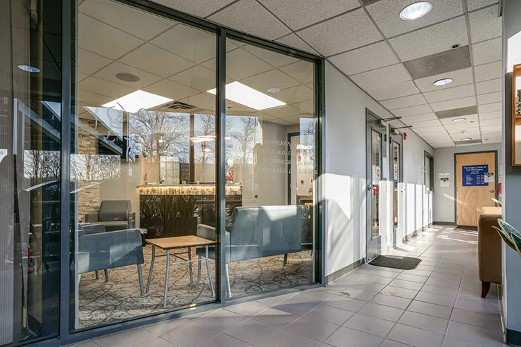 Exterior hallway photo for Fort Washington PA oral surgery practice Oral & Maxillofacial Surgery Center