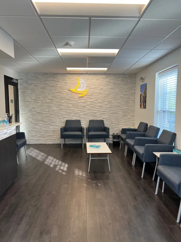 Flagship Oral, Facial, and Dental Implant Surgery waiting room in Jenkintown, PA