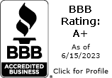 A+ Rating By The Better Business Bureau  As of 6/15/2023